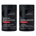 Sports Research® Eye Support - 20mg Lutein + 4mg Zeaxanthin Hecho con Lute-Gen® y 6 mg Astaxanthin Suplemento de Astalif islandés (120 Softgels Cada uno)