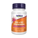 Ahora Alimentos, D3 K2 Chewables, 90 Chewables Tablets
