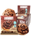 Alimentos legendarios Cinnamon Roll 22g Protein Bares – Libre de gluten, Baja Carb Meal Opción – Dulce Zero Sugar Snack, Keto-Friendly – 10-Pack High Protein Pre- o Post-Workout Bares de nutrición - Milk Chocolate