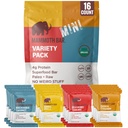 Mammoth Bar Mini - Variety Pack of our Mini Organic Protein Bars – Made with Premium Nuts &amp; Egg White Protein • Orgánico • Paleo • Gluten Gratis • GMO Gratis • Raw - 16 Mini Bar