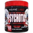 Insane Labz Psicotic, High Stimulant Pre Workout Powder, Extreme Lasting Energy, Focus and Endurance with Beta Alanine, Creatine Monohydrate, DMAE, 60 Srvgs, Fruit Punch