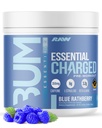 RAW Pre-Workout Powder, Essential CHARGED (Blue Rathberry) - Preworkout Supplement for Men ' Women - Supports Focus, Mood, & Performance - Caffeine, Alpha-GPC, L-Citrulline, Beta Alanine (25 Servings)