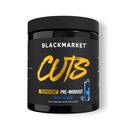 BLACKMARKET CUTS Pre Workout - Flavored Energy Powdered Drink Mix for Men &amp; Women, Great for Muscle Definition, Thermogenic, Creatine Free, (Blue Razz, 30 Servings)