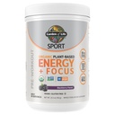 Jardín de Vida Deporte Energía orgánica + Folleto limpio Pre Workout Powder, con 85 mg de cafeína, Natural No Booster, B12, Vegan, Gluten Gratis, No GMO, BlackBerry, 15.3 Oz