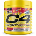 C4 Sport Ripped Pre Workout Powder - Jolly Rancher Cherry - NSF certificado para el deporte - Elite Hydration - 200mg Caffeine + Creatina + Beta-Alanine - Electrolitos y Energía - 20 Servings