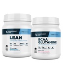 Labs transparentes Lean Pre-Workout Powder (30 serviendo, Blue Raspberry) & BCAA Glutamine (30 serviendo, Strawberry Lemonade)
