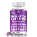 Liver Cleanse Detox " Repair - Herbal Liver Support Milk Thistle Supplement, 7500mg Strength Liver Health Support with Silymarin Artichoke Extract Dandelion Beet TUDCA Choline NAC, 60 Softgels
