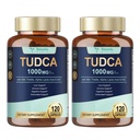 Totaria 2 Packs TUDCA 1000mg Liver Support Suplemento con Milk Thistle, NAC, ALA, 80% Silymarin, 15-in-1 Extra Strength Bile Salts
