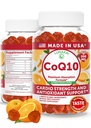 Lunakai USA hizo CoQ10 Gummies para adultos – 200 mg Coenzima de alta potencia Q10 Suplemento para el corazón diario, energía y apoyo antioxidante para hombres de mujeres, no GMO, 60ct