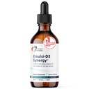 Diseños para Sinergía Emulsi-D3 2000 UI Vitamina D Líquida con Vitamina K - Emulsionado Líquido D3 K2 gotas para Sistema Inmunitario Soporte &amp; Bone Health - Gluten-Free + Non-GMO (55 Servimientos / 1.8oz)