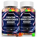 Creatine Monohydrate Gummies 5g for Women &amp; Men - Creatine Gummies for Women Pre Workout Chewables with L-Taurine & Alpha GPC, Sugar-Free Muscle Builder, Energy Boost, Vegan Non-GMO (160 Conde)