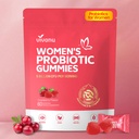 Probióticos Viginal VivoNu para Mujeres, Gummies Probióticas Feminine Balance, Gummy Prebiótico, Probióticos de Arándano para Mujer Vaginigal Health, Yeast Ph Balance Tortura 60 Gummies