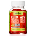 Keto ACV Gummies for Weight Loss Support, 8-in-1 Apple Cider Vinegar con B12, Electrolytes, Beet Root & Pomegranate tención apoya la digestión, metabolismo y gestión de peso.