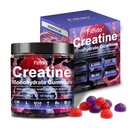 Cretina Monohydrate Gummies Complejo 8000mg para Hombres y Mujeres, Contiene L-carnitina & Taurine, Construir Muscle, Energía Boost, Recuperación más rápida, Azúcar Libre & Vegan, Fresa &amp; Blackberry, 120 Conde