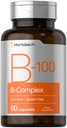 Horbäach B-100 Complejo Vitamina TEN 60 cápsulas ANTE NO GMO Y Gluten Suplemento Libre