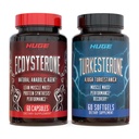 Suplementos enormes Turkesterone &amp; Ecdysterone Stack, Build Muscle & Strength, Enhanced Absorption Technology (60 Servings)