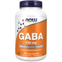 AHORA Suplementos de alimentos, GABA (ácido gamma-aminobutírico) 750mg, soporte neurotransmisor*, 200 cápsulas de verduras