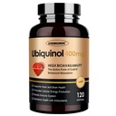 ZEBORA Ubiquinol CoQ10 400mg Softgels con vitamina C & Vitamina E &amp; Selenium, Max-Absorption, 4-en-1 Potencial Antioxidante, soporta la salud del corazón &amp; producción de energía,120 Softgels