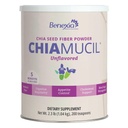 Chiamucil Prebiotic Chia Fiber Supplement Powder – Para el Control de Appetite " Digestive Health – Chia Fiber " Chicory Root (Inulin) – Gluten " Sugar Free, Vegan, Non-GMO, Unflavored - 100 porciones