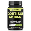 8in1 Escudo de Cortisol - Ashwagandha y Magnesio, Rhodiola Rosea, Lions Mane, Gingsen, y 3 Más - Relajación &amp; Restablecimiento de la Noche Soporte &amp; Mood Balance - 60 Cuenta