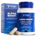 Alpha Boost – Natural Free Testosterone Support, Energy, Stamina, Endurance " Vitality for Men " Women, Multivitamin for Healthy Aging " Performance " utiliza VESIsorb® (60 Ct)