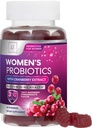 Probióticos para Mujeres Gummies con Arándano - 6 Strains Premium para PH Balance - Mujeres Probióticos para Salud Digestiva, Vaginal &amp; Immune Support, Women's Probiotic Feminine Health Gummy - 60 Gummies