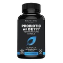 Probiótico avanzado con Estreno DE111 (Bacillus subtilis). Spore Forming Probiótico. No se necesita refrigeración. 11.5 Organismos de billón. Probióticos para Mujeres y Hombres. 60 cápsulas vegetales.