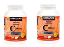 Kirkland Vitamina C (500 mg), Tangy Orange, Chewable Tablets, 500 Cuenta (Pack de 2)