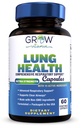 cultivar vitamina Lung Health, Respiratory Support Suplemento, Lung Health Extra Strength Support, Lung Cleanse Formula con vitamina C para apoyar el sistema bronquial, Respiración Clear Airways - 60 cápsulas