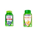 Vitafusion Extra Strength Biotin Gummy Vitaminas &amp; Power C Vitamina C Gummies for Immune Support, Orange Flavored, 282 mg Vitamina C, America’s Number 1 Gummy Vitamin Brand, 50 Day Supply, 150 Count