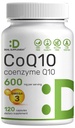 CoQ10 600mg, 120 cápsulas – con Omega 3 ácido graso 100mg – Max Strength – Bioavailable Coenzyme Q10 Suplementos – Corazón, Energía, " Cerebro Antioxidante Apoyo – No GMO
