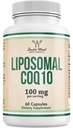 Liposomal CoQ10 Suplemento para Antioxidante & Energy Support (100mg Por Serving, 60 Day Supply), Third Party Tested, Vegan Safe, Non-GMO by Double Wood