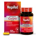 MegaRed Advanced CoQ10 Suplementos- 200mg Por Serving, potente antioxidante que soporta la producción de energía celular y protege contra los radicales libres*- 30 Coenzyme Q10 Capsules, 30 Servimientos