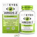 Viteyes AREDS 2 Vitaminas Oculares, Soporte Macular Clásico, Alérgenos Capsules Libres, con Vitamina Natural E, Vitamina C, Zinc, Cobre, Lutein &amp; Zeaxanthin, Eye Doctor Trusted, Fabricado en Estados Unidos, 180 Ct