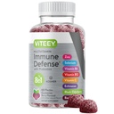 Viteey Multivitamin Gummies 8 in 1 Immune Support Supplement with Probiotics - Immune Boosters for Adults &amp; Teens - Vegetarian, Gelatin Free, GMO Free - Chewable Berry Flavored Pectin Immune Defense