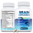 Suplemento cerebral 18-in-1 para memoria y foco – cápsulas nootrópicas con Alpha GPC, Bacopa, Ginkgo Biloba, Lion's Mane, Vitamina B6 &amp; B12