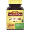 Naturaleza Hecho Calcio 600 mg con Vitamina D - 120 Tablas por Naturaleza Hecho