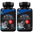 Laboratorios de investigación 2 fer 1 Ad Keto Diet Pills Detox Cleanse &amp; Support w/Apple Sider Vinegar 120 Conteo de Ketones Propietarios, Hambre Suppressant Weight Píldoras Dietas