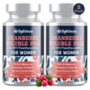72mg PAC, Cranberry Pills for Women - Organic Cranberry Juice Extract Plus 1000mg D-Mannose, Supports Urinary Tract Health, Cranberry Supplement - 180 Capsules