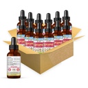 Herbal Papaya Kids Calm Support Liquid Extract 1oz con Magnesium Glycinate, Magnesium Citrate, Kids Multivitamin - Magnesium para niños - 1oz Bottle, 12 Unidades