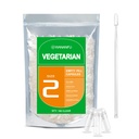 wananfu Tamaño 2 Empty Capsules Vegetariano (100 Conde) Agrupo con 2 cucharas de laboratorio, Cuchara de verduras limpias Tamaño 2 para hacer sus propios suplementos