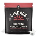 Suministros de linaje Monohidrato de creatina micronizado con sal marina - Polvo de creatina micronizada para entrenamiento " Rendimiento – No ingredientes artificiales – 90 Servimientos