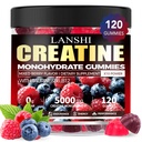 Creatine Monohydrate Gummies 5000mg - Sugar Free Pre Workout Suplemento para Hombres &amp; Mujeres, Gummies Creatina para el Musculo, Fuerza, Recuperación, Salud Cognitiva & Memoria, Sabor de Berry mixto, 120 Condes