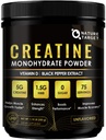 Monohidrato de creatina micronizada para Mujeres y Hombres, Polvo de Creatina para Hombres-Mujeres para mejorar el rendimiento y la fuerza, apoyar el crecimiento muscular y la recuperación del entrenamiento, 6,5g por Servings, 75 Servings