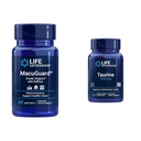 Extensión de la vida MacuGuard Eye Health Suplemento con Saffron &amp; Taurine Heart Health Capsules Bundle