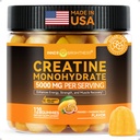 Inner Brightness Creatine Monohydrate Gummies for Men &amp; Women 5000 mg, 3rd Party Tested, Creatine Chews for Muscle Growth, Strength & Energy Support, Sugar Free, Vegan, 120 Conde, Mango Passionfruit