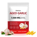 Aged Garlic Extract, 300 Count 7500mg Odorless Organic Garlic Extract Capsules, Heart & Immune Antioxidant Supplements, Natural Herbal Supplements, Non-GMO, Gluten Free,Swallow It Whole