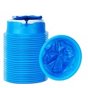 24 Pack Blue 1000 ml Emesis Bags Disposable for Kids | Vomit Bag for Morning Sickness, Portable Nausea Bag for Pregnant Women,Barf Bags with Leak Resistant Design car and Travel