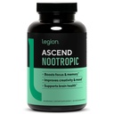 LEGION Athletics Ascend Nootropic - Suplementos cerebrales totalmente naturales para la memoria y el foco - Suplemento Nootropics Brain Support con Alpha-GPC - Suplemento cerebral para la alerta " Mood Support, 30 Servings