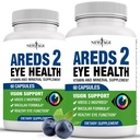 NEW AGE AREDS 2 Eye Vitamin Contiene Bilberry 6000mg Lutein (32mg), semillas de uva (6000 mg), Eyebright (1000 mg) y Zeaxanthin (8 mg) - 120 Conde